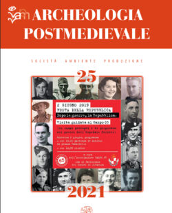 La foto mostra la copertina della rivista archeologia postmedievale dove è stato pubblicato un articolo sul confront ofra Calabria e Toscana