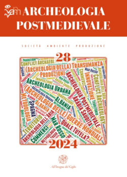 La foto mostra la copertina della rivista archeologia postmedievale dove è pubblicato un articolo comparativo fra Calabria e Toscana
